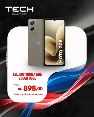 CELULAR MOTO G06 256GB NOVO E LACRADO