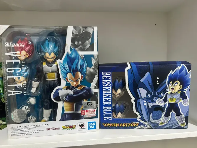 Vegeta Blue Sh Figuarts Bandai + Head Blue Tonsen
