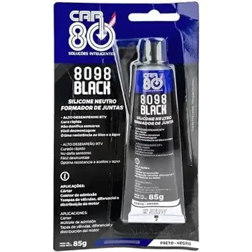 Silicone cola alta temperatura!! Top quem usa sabe, Car 8098 Black.