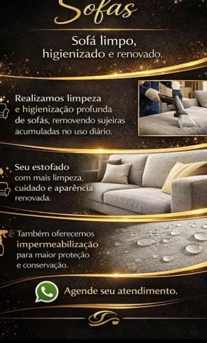 Limpeza de sofás higienização a domicílio