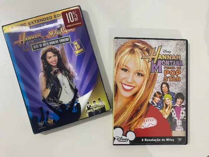 Pack DVDs Hannah Montana - Miley Cyrus - Best Of Both Worlds (dobro) + Perfil de Popstar