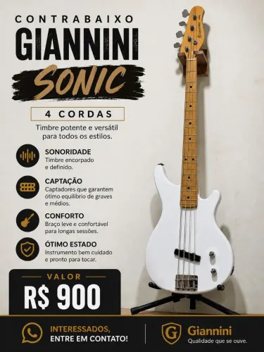 Contrabaixo Giannini Sonic 