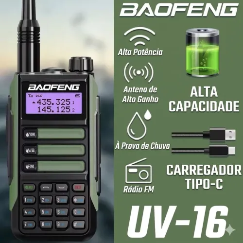Rádio Baofeng UV-16 Plus