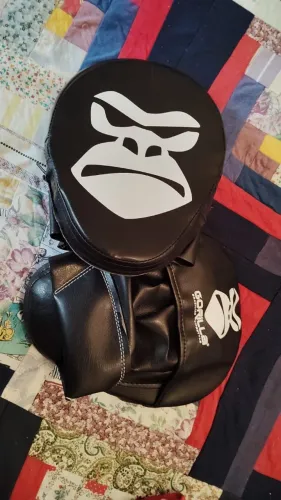 Kit aparador muay thai + manopla + luvas simples