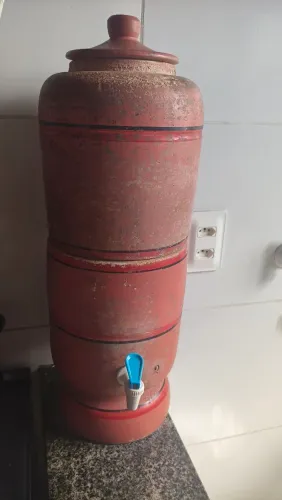 Filtro de barro, velas novas