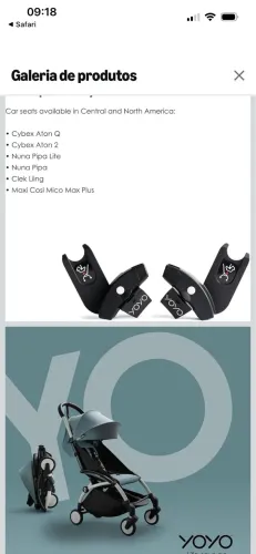 Adaptadores de assento de carro para Stokke YOYO