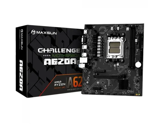 PLACA MÃE MAXSUN A620A 2.5G, AMD AM5, MATX, DDR5 - PRODUTO NOVO LACRADO