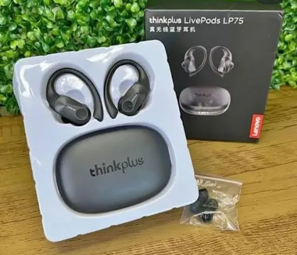 Fone esportivo a prova d'água Lp75 Lenovo 