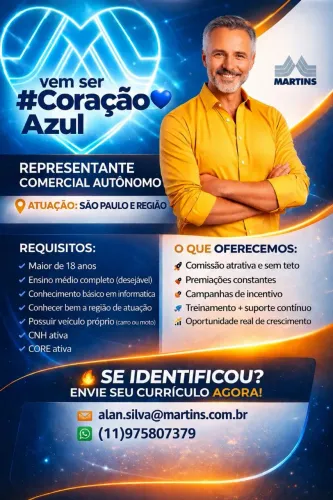 Representante São Paulo, ABC, Zona Sul!