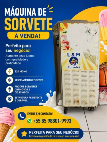 Vende se máquina de sorvete 