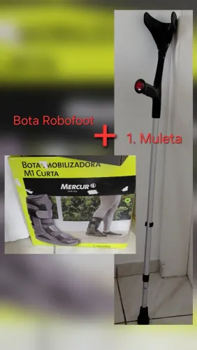 Bota Robofoot curta + Uma muleta