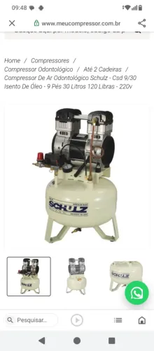 Compressor odontológico 
