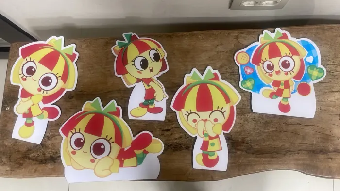 Decoração de aniversário da Emília