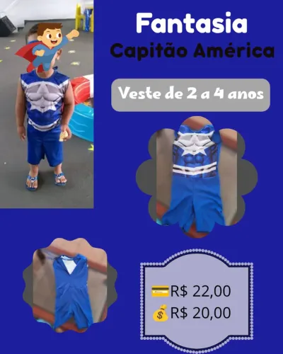 Fantasia capitão América 