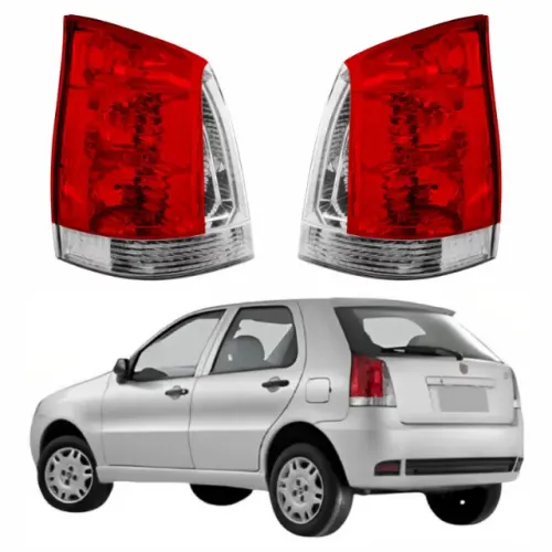 Luz Lanterna Lente Traseira Pálio 2007 até 2011 Cristal Fiat Unidade ou Par