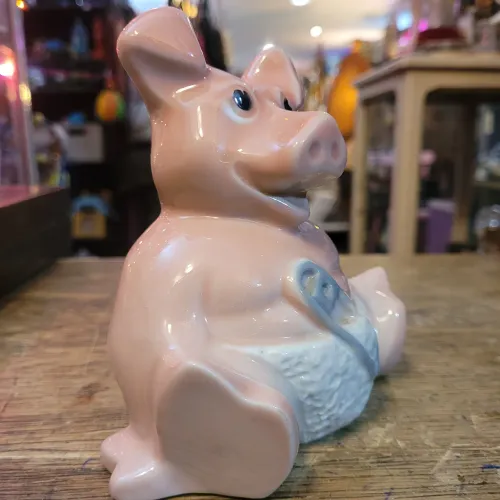 Porquinho cifrinho de Louça. INGLÊS.