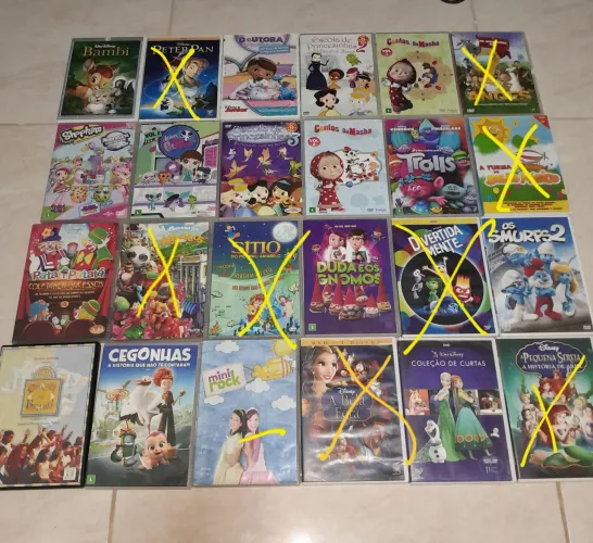 Vários Dvds infantis disney...