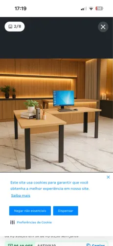 Mesa em L