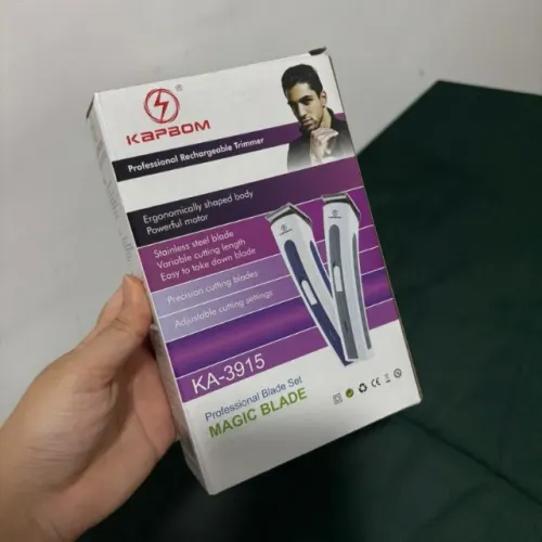 BARBEADOR E APARADOR DE PELOS PROFISSIONAL KAPBOM KA-3915 RECARREGAVEL