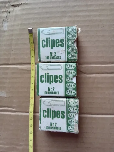 Lote mini caixa de clipes antigas vazias 