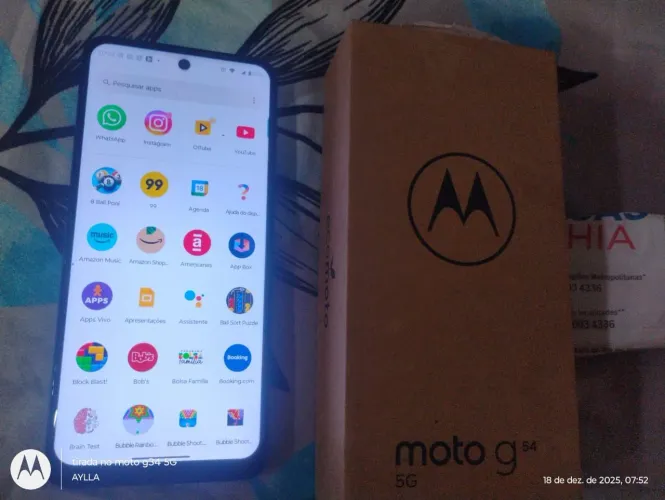 Vendo Celular Moto G54 , 5 G , 256 GB , Nota fiscal