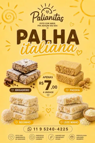 Doces Palha italiana