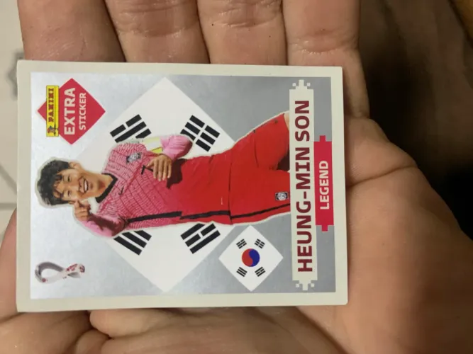Carta da copa do mundo de 2022 , do Heung-Min-Son prata rara