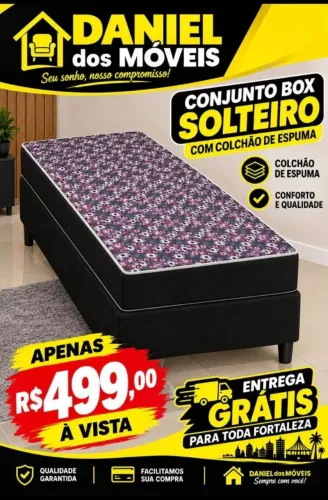 Cama solteiro _ Brinde travesseiro