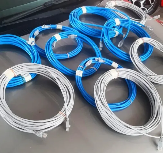 CABO DE REDE INTERNET CAT6 100% COBRE 10GB ENTREGA GRÁTIS 3,5,10,15,20,25,30,40,50 METROS 