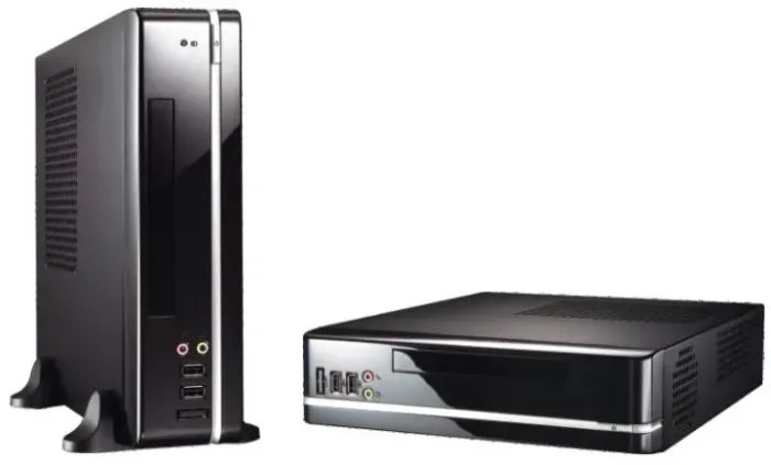 Gabinete HTPC ITX WiseCase com Gravador DVD/CD e Fonte 160w - Novo