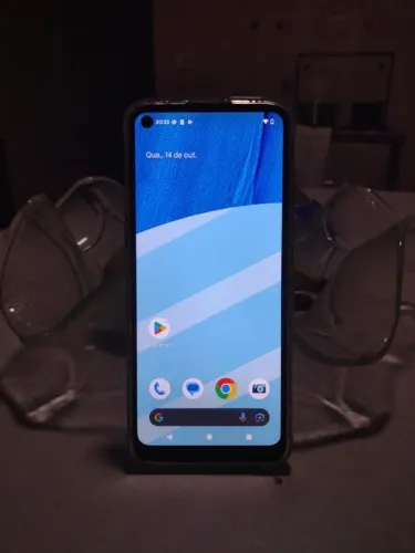 Celular Moto G9 power 128gb 4gb ram com EvolutionX com Android 14 em bastante bom estado.