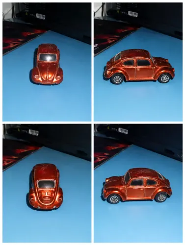  Maisto Miniatura Volskswagen Bettle Fusca Laranja.