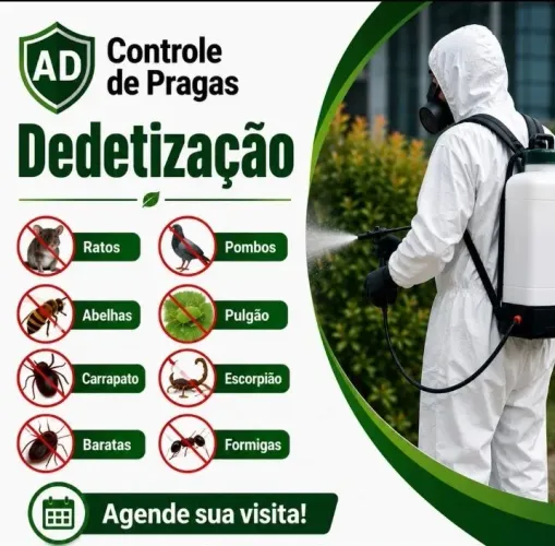 DEDETIZAÇÃO DF e entorno- controle de pragas e insetos(Orçamento Grátis)