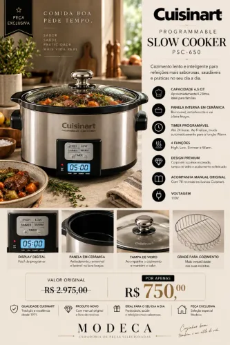 PANELA CUISINART ELÉTRICA 110V