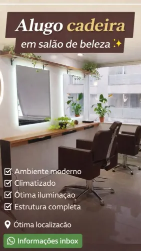 ALUGO CADEIRA PARA CABELEIREIRA 