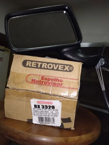 Retrovisor lado esquerdo motorista com controle manual