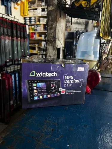 Central Multimídia Wintech MP5 CarPlay 7" 2 DIN.