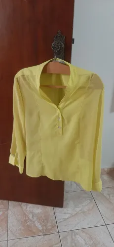 Camisa seda Verde limão