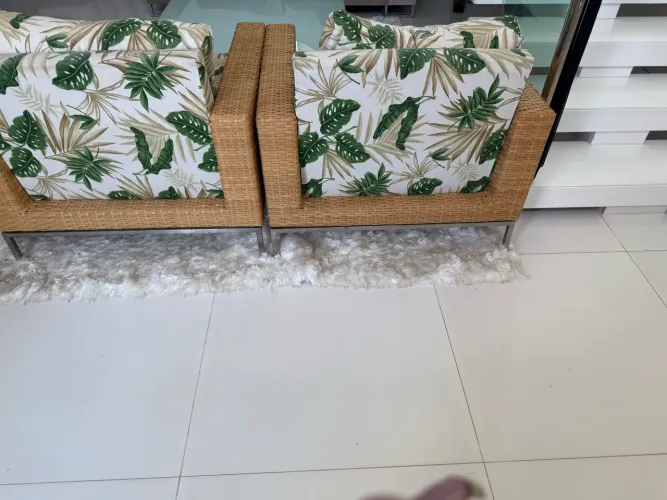Par de Poltronas em Fibra Sintética com Acquablock