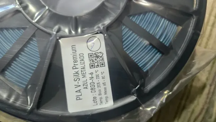 PLA V-SILK VOLT AZUL METALICO