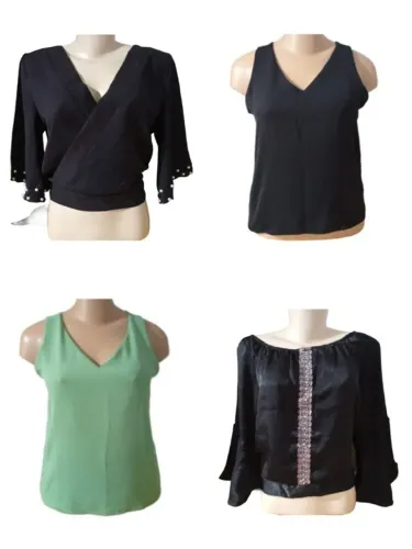 Lote / estoque de 279 peças de roupas novas