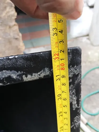 Coifa de aço galvanizado usada