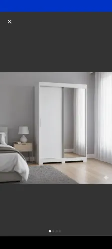 Guarda-Roupa Solteiro Bartira América 2 Portas de Correr com Espelho, já desmontado 