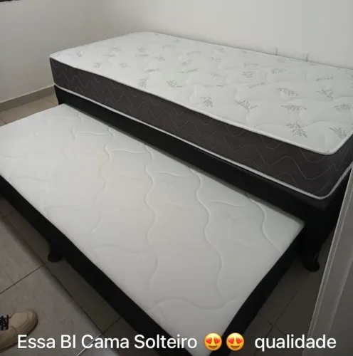 Cama box solteiro com auxiliar