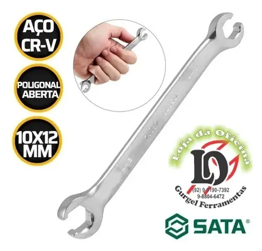 Ch poligonal aberta (esp) sata 10x12mm - Sata  ST48204SC