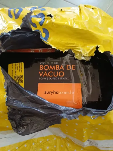 Bomba de Vácuo 8 CFM Duplo Estágio Suryha 80155.033 - NOVA - Bivolt