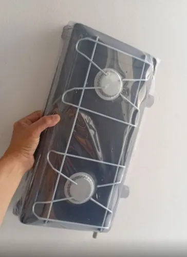 Fogão a Gás Jolly Preto. Ideal para apartamento, kitinete. Fácil transporte em moto, carro