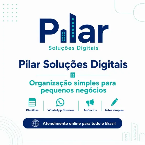 Faço planilhas, WhatsApp Business e organização digital