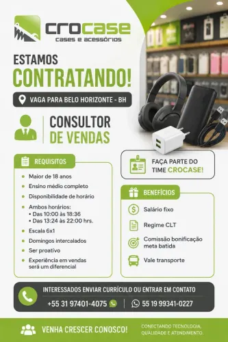 Consultor de vendas / vendedor