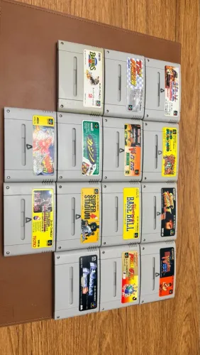 14 jogos do SUPER FAMICON NINTENDO